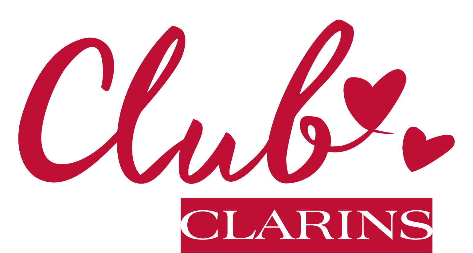 Club Clarins rødt logo